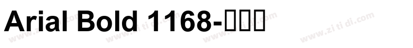 Arial Bold 1168字体转换